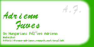 adrienn fuves business card